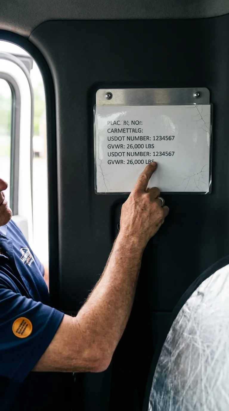 USDOT licensing placard verification in LaGrange